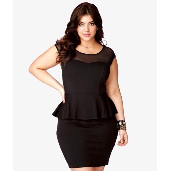 Forever 21 Dresses & Skirts - Black peplum dress